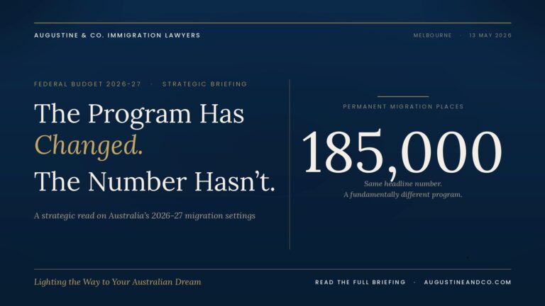 Federal Budget 2026-27 and Australian Migration: A Strategic Briefing for the Year Ahead