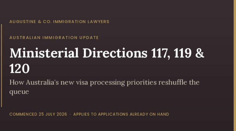 Ministerial Directions 117, 119 and 120: How Australia's New Visa Processing Priorities Change Your Wait